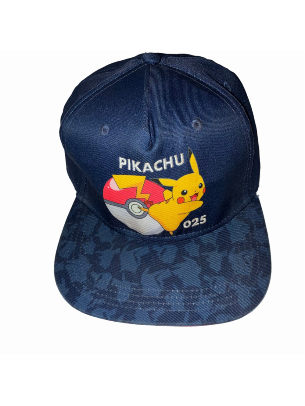 Pokémon Pikachu Snapback Hat One Size Blue Red